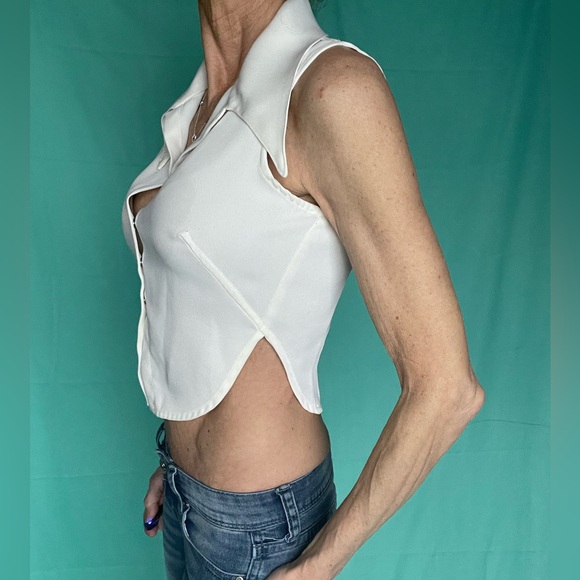Mark Wonk Nark white crop top - Picture 8 of 16